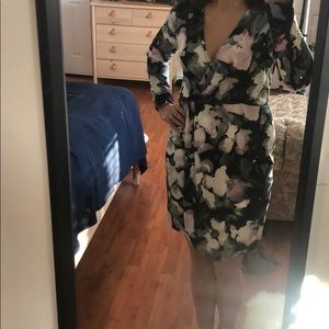 Floral long sleeve French Connection dress.